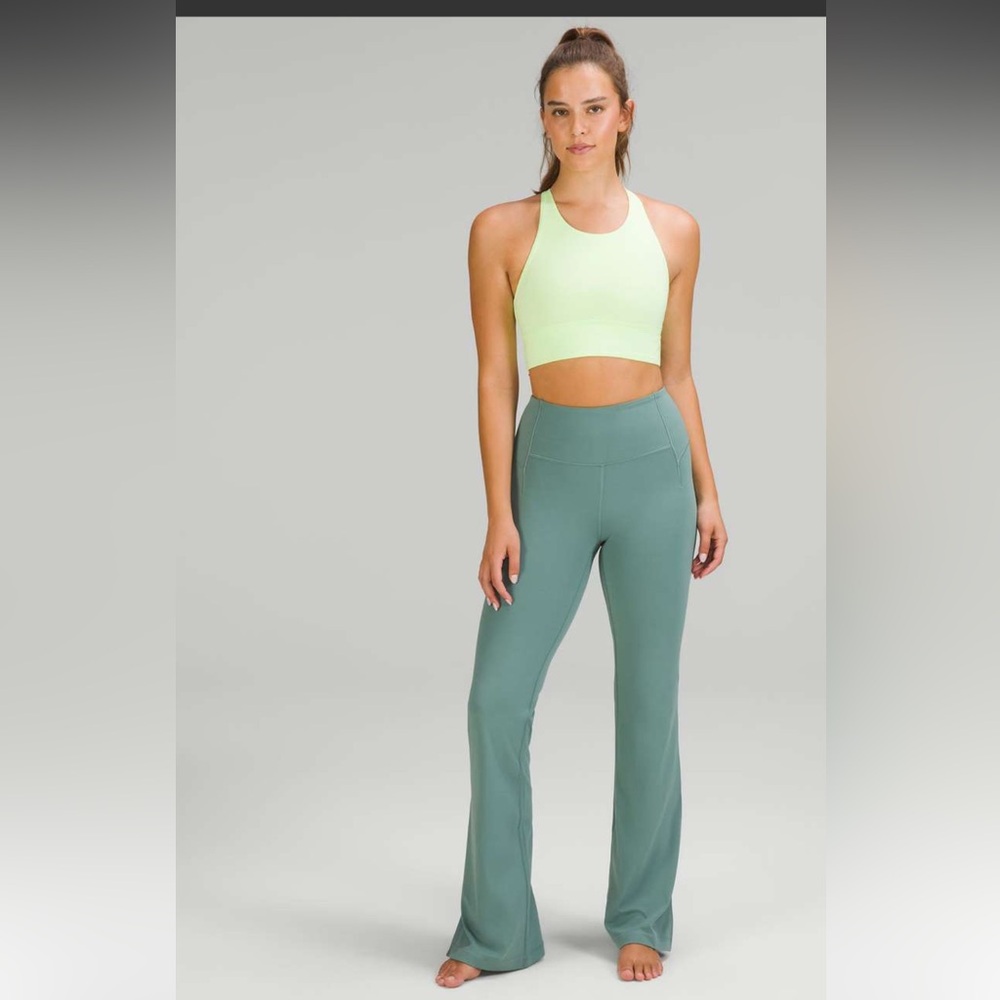 Lululemon Groove Split Hem Tidewater Teal Leggings